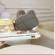 thumbnail image 4 of Funda para iPhone 13 con adorable conejito y soporte oculto, de TPU suave, a prueba de golpes, con espejo 3D y protección para cámara, para mujeres y niñas, color morado, 4 of 8