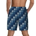 thumbnail image 4 of Goofa Pixel Grid Printed Men's Swim Trunks Board Shorts Quick Dry Mens Swimming Trunks with Compression Liner,Breathable Fit Hawaii Beach Shorts-3X-Large, 4 of 9