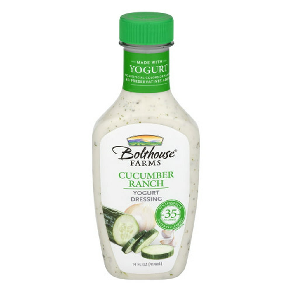 Bolthouse Farms Cucumber Ranch Dressing, Yogurt Dressing, 14 oz ...