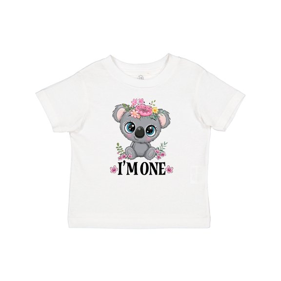 Inktastic 1st Birthday Koala 1 Year Old Girl Girls Baby T-Shirt