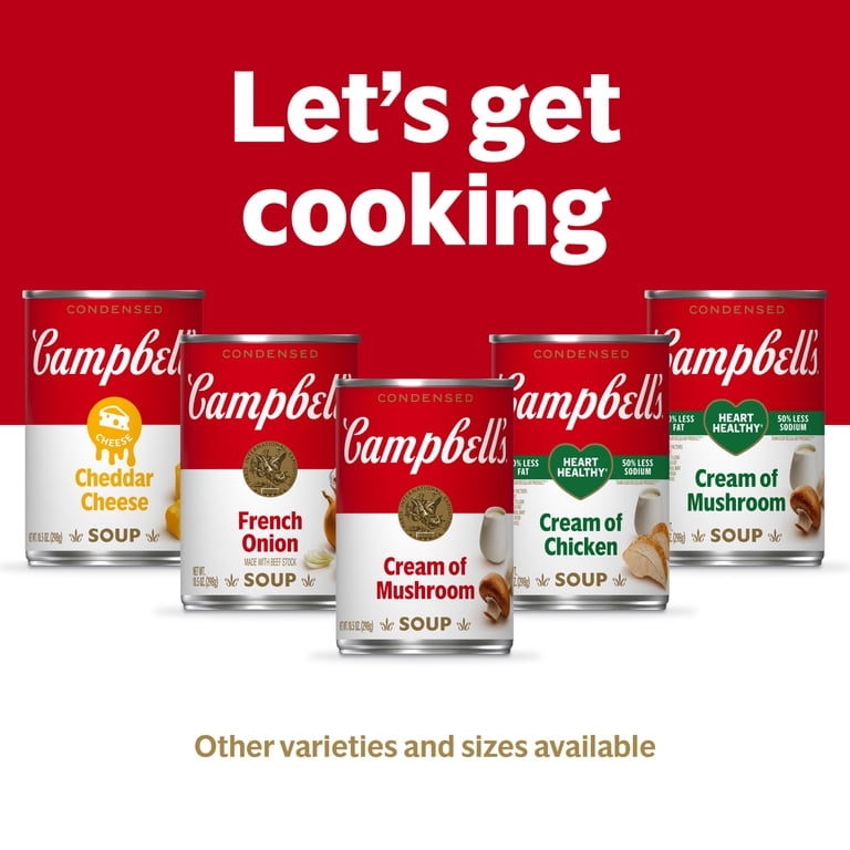 8 pack) Campbell's Condensed Cheddar Cheese Soup, 10.5 oz Can