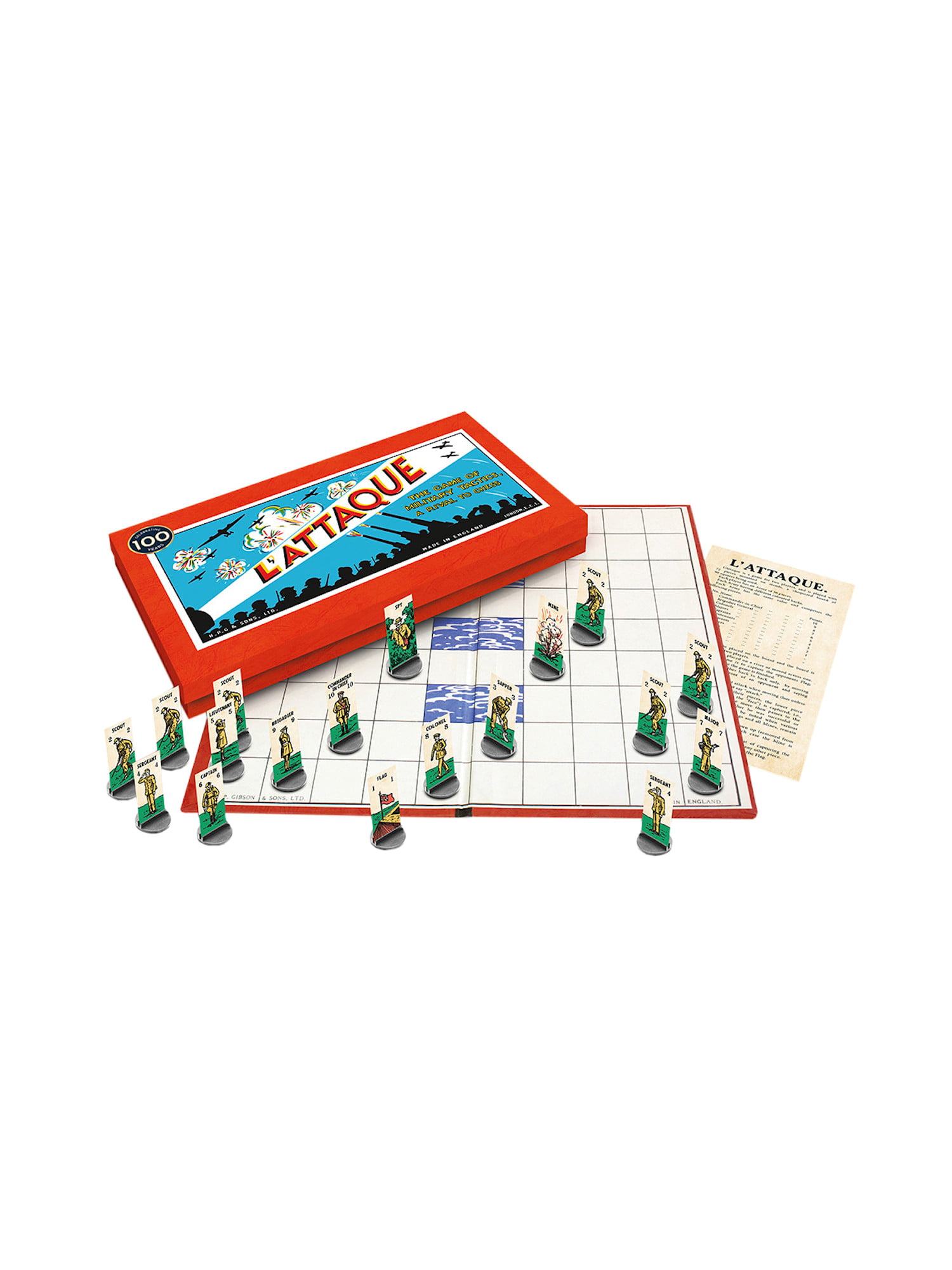 NEW L'Attaque Centenary Edition Family Military Strategy Capture The Flag Game 