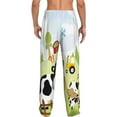 thumbnail image 3 of Haiem Farmfield with Cute Animals Men's Pajama Pants Ultra Lightweight Pjs Bottoms Sleepwear Bottom Pants with Pocket Drawstring-Large, 3 of 9