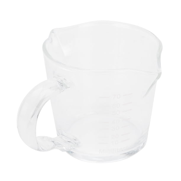 Taza medidora Jadeshay Taza de café doble 70 ml Vidrio de borosilicato A