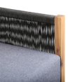 thumbnail image 4 of Armen Living Chaise Longue Patio en Tissu Moderne Gris/brun, 4 of 7