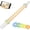 Multicolor, variant on Adjustable Wood Rolling Pin with 5 Thickness Rings, Precise Dough Roller Handle Press Design with Measurement Guide for Baking Fondant, Pie Crust, Cookie, Pastry - Baking Essential