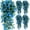 Blue Morning Glory, variant on Artificial Morning Glory Vine, Fake Hanging Plants, Faux Hanging Plant Artificial Greenery For Living Room Bedroom Boho Wall Shelf Indoor Outdoor Decor