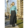 thumbnail image 4 of 39" LONG DENIM SKIRT - WOMENS PLUS SIZE DENIM SKIRTS - MODEST ECO JEANS | 38" Waist / XL / 18, 4 of 4