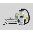 thumbnail image 1 of ProTeam 6 Qt. QuietPro BP HEPA Backpack Vacuum with 107099 Xover Performance Floor Tool Kit C and HEPA Filtration System, 1 of 4