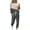 Khaki 2 pieces sets, variant on Womens Lounge Set Holiday Usmixi Womens 2 Pieces Outfits Fashion Color Block Long Sleeve Pullover Tops and Drawstring Pocket Jogger Pant Homewear Sets Loungewear Matching Set Up to 65% off