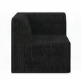thumbnail image 4 of Soft Terrycloth Modular Sofa,Space-Efficient,Black, 4 of 11