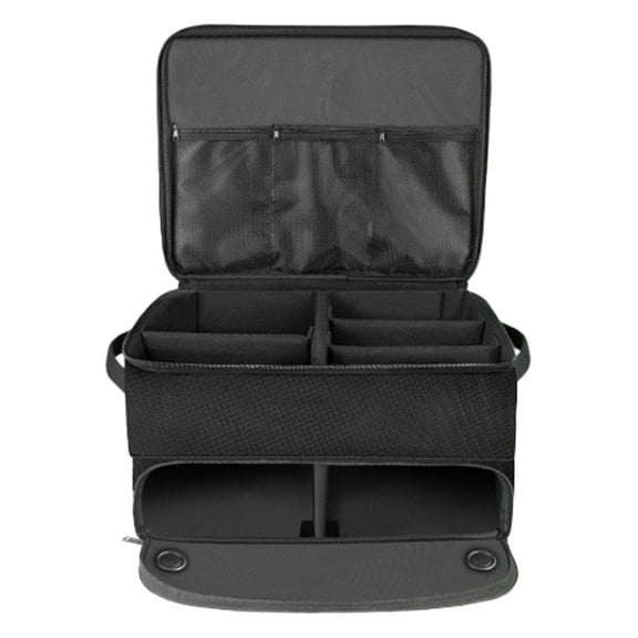 2-Layer Car Organizer with Separate Shoe Compartment – Foldable Storage Locker for Shoes, Accessories & Gear, Perfect for Travel, Golf, And Daily Commute Ciozy