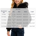thumbnail image 3 of Annhoo Big Boys Girls Zip Hooded Jackets Winter Fleece Long Sleeve Outdoor Coat Cute Fashion Cropped Outerwear, 3 of 9