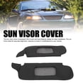 thumbnail image 3 of 2Pcs Car Sun Visor Cover, PU Leather Stylish Look Scratch Resistant Sun Visor Protector Cover for Mustang 1994 to 2004, Easy Installation with Hook and Loop Fastener, 3 of 7