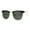 Shiny Black Gold Green, variant on Eco-friendly Real Bamboo Arm Iconic Half Rim Hipster Sunglasses Shiny Black Gold