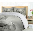 thumbnail image 5 of Ambesonne Black White Duvet Cover Sets, Horse Freedom Theme, 2-Queen, White and Black, 5 of 7