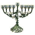 thumbnail image 2 of Candelabro tradicional para menorá, soporte para velas, centro de mesa para hogar, candelabro para Hanukkah, para repisa, inauguración de, 2 of 9