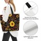 thumbnail image 3 of Disketp Sunflowers Leaves Bolsa Tote Estampada para Mujer, Bolso de Hombro y de Mano para Compras y Viajes, 3 of 8