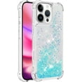 thumbnail image 3 of Case for iPhone 16 Pro Case Glitter Liquid Cute Clear,Sparkle Floating Quicksand Shockproof Protective Bumper Soft TPU Phone Case for iPhone 16 Pro 6.3 inch Star Blue YB, 3 of 7