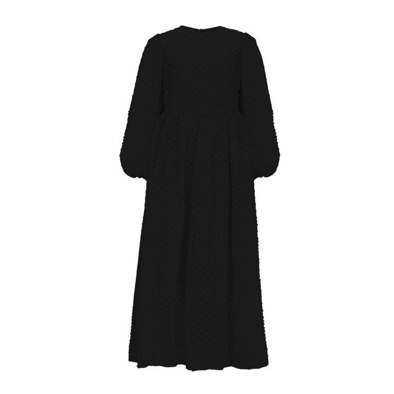 high neck flowy maxi dress Kailani Chic Flowy High Neck One Shoulder Pleated High Slit Maxi Dress