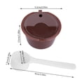 thumbnail image 4 of Filtre à Café Réutilisable Filtre à Café 5 Pcs en Acier Inoxydable Pp 304 de Qualité Alimentaire Marron, 4 of 8