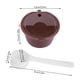 thumbnail image 4 of Yosoo Juego de filtros de CAF¨| Recargables de 5 Piezas para c¨￠psula de CAF¨| Dolce Gusto para c¨￠psula Reutilizable Dolce Gusto de Nescaf¨| con Cuchara (marr¨?n) Khall JY04545-01, 4 of 6