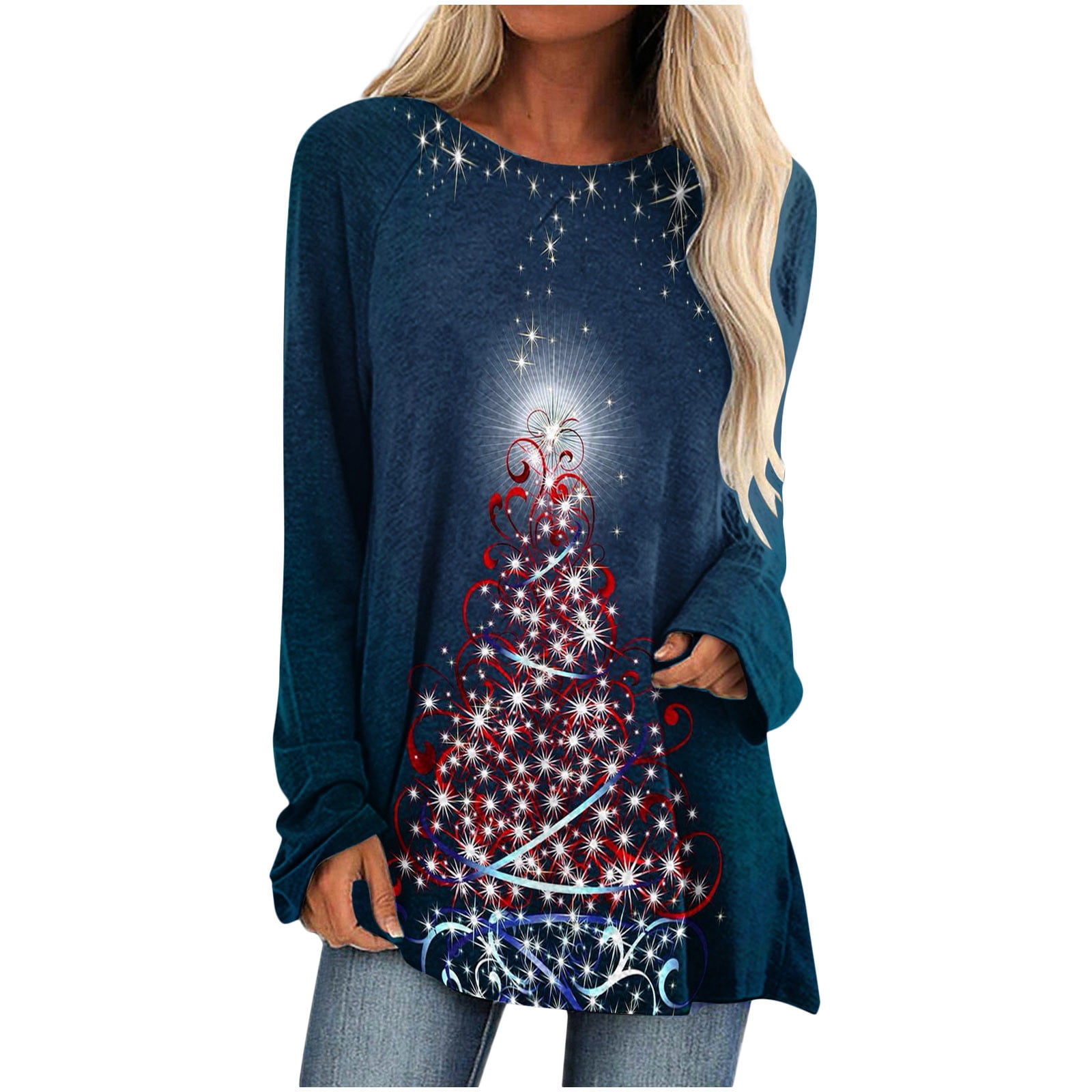Christmas Gift For Family,Sweaters For Women LIDYCE Women Long Sleeves ...