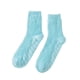 thumbnail image 1 of Qarigey 1 par de calcetines de poliéster para mujer, lavables, reutilizables, elegantes, informales, transpirables, de Color sólido, antideslizantes, Medias Azul Qarigey AP012065-02, 1 of 6