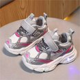 thumbnail image 2 of Gibobby Toddler Boys Girls Light Up Shoes LED Flashing Lightweight Mesh Breathable Adorable Running Sneakers for Toddler and Little Kid(Hot Pink,2.5-3 Years), 2 of 5