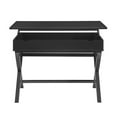 thumbnail image 6 of Linon Peggy Lift Top Stand Up Wood Desk with X-Frame Legs in Black, 6 of 12