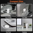 thumbnail image 2 of Car Trash Can, Mini Car Trash Bin with Lid, Leakproof Cup Holder Car Garbage Can with 20 Trash Bags, Vehicle Front Back Seat Organizers and Storage for Car, Home, Office, White, 2 of 7