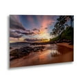 thumbnail image 2 of Trademark Fine Art 'Hawaiian Sunset Wonder' Brushed Aluminum Wall Art Art by Pierre Leclerc, 2 of 4