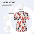 thumbnail image 3 of KLL Roosters for Men's Baseball Shirts,Short Sleeve Casual Shirts Button Down Shirt for Men Beach Summer Wedding Shirt-4X-Large, 3 of 7
