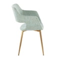 thumbnail image 3 of Margarite Chair, Upholstered Dining Chairs, Mid-Century Modern Dining Chair, Kitchen Chairs for Dining Table, Dining Chairs Set of 2 (Light Green Fabric), 3 of 8