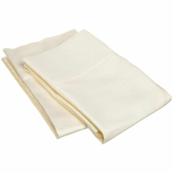 300-Thread-Count Pillowcases, Premium Long-Staple Cotton, 12 Colors Ivory / Standard
