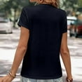 thumbnail image 2 of Women's Fashion Casual Solid Round Neck Short Sleeve T-Shirt Versatile Comfortable Soft Breathable Daily Wear, 2 of 5
