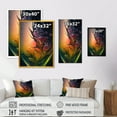 thumbnail image 4 of Designart Abstract Colorful Flowers Canvas Wall Art, 4 of 5