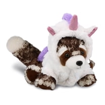 DolliBu Squat Red Panda Unicorn Plush Stuffed Animal Toy - Super Soft Pandacorn Dress Up with Removable Plush Unicorn Outfit, Cute Fantasy Wildlife Gift - 16 Inches