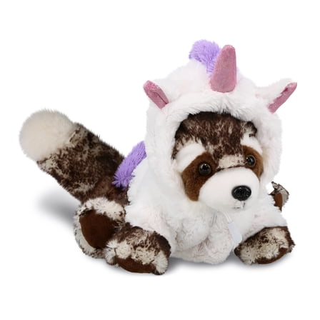 DolliBu Squat Red Panda Unicorn Plush Stuffed Animal Toy - Super Soft Pandacorn Dress Up with Removable Plush Unicorn Outfit, Cute Fantasy Wildlife Gift - 16 Inches