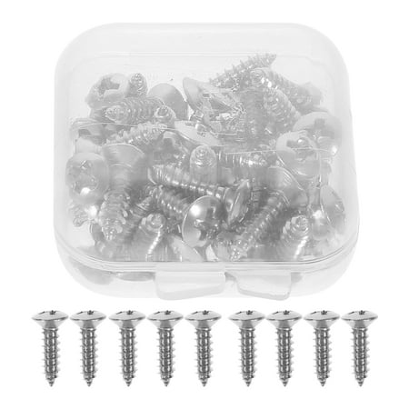 

50pcs Pickguard Screw 3x12mm Guitar Mounting Screw Pickguard Iron Fixator Screw