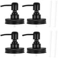 thumbnail image 1 of Mason Jar Soap Dispenser Lids with Pumps Lotion Dispenser Lids Leakproof Rustproof Hand Soap Pump Lids 4Pack, 1 of 9