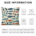 thumbnail image 5 of COMIO Fish Throw Pillow Covers Decorative Pillowcases Colorful Fish Pillow Case Nautical Theme Square Cushion Covers for Sofa Bedroom Couch Home Outdoors, 5 of 5
