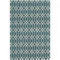 thumbnail image 7 of Contemporary Rug - Cedar Brook Cotton Pile -Teal/Ivory-Color:Teal/Ivory,Design:Contemporary,Shape:Accent,Size:3'9"L x 2'3"W, 7 of 7
