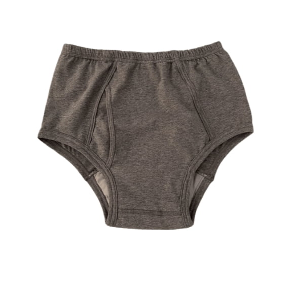 Falleo Clearance Men Incontinence Briefs Cotton Front Absorbent Pad Washable Incontinence Overnight Underwear Briefs L