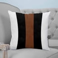 thumbnail image 4 of 14x14 Pillow Covers Set of 2, Brown Black White Throw Pillow Covers Decorative Couch Cushion Case, Contemporary Boho Modern Art Microfiber Square Pillowcases for Bedroom Car Living Room, 4 of 7