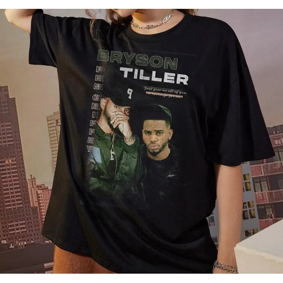 Bryson Tiller Gift For Friends Black T-Shirt Cotton All Size 2C265