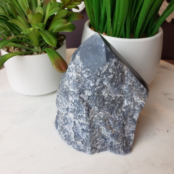 Crystal Joys 1 piece Dumortierite Polished Tip Statement Piece 4-6"