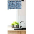 thumbnail image 3 of Ambesonne Nautical Window Valance, Blue Sea Waves, 54" X 18", Blue White, 3 of 3
