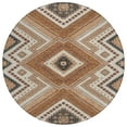 thumbnail image 2 of Addison Rugs Chantille Indoor/Outdoor Transitional Geometric, Abstract Copper Washable Round Rug, 8' x 8', 2 of 6