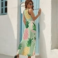thumbnail image 7 of Lunarable Pineapple Sleeveless Dress Woman Fashion Long Dresses Women's Summer Suit Dress 2025, 7 of 7